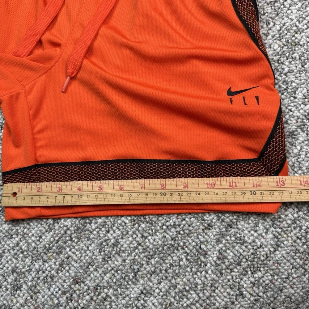 Nike Air Shorts Womens Medium Athletic Breathable Lightweight Stretch Orange